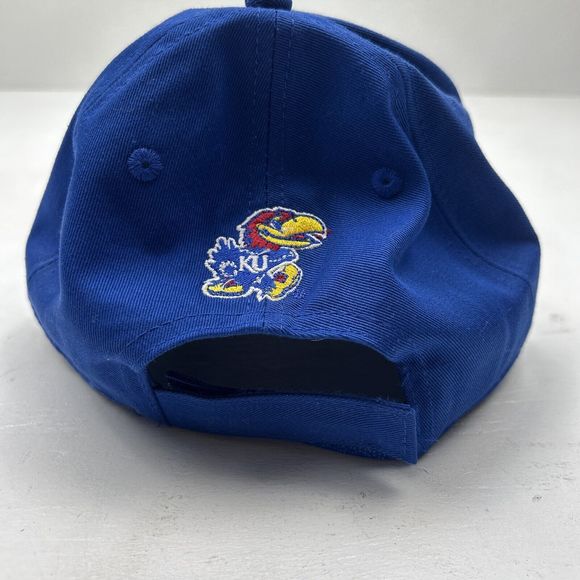 2015 KU Kansas Jayhawks Adidas Adjustable Hat Blue 11 Straight Big 12 Champs - Picture 3 of 6